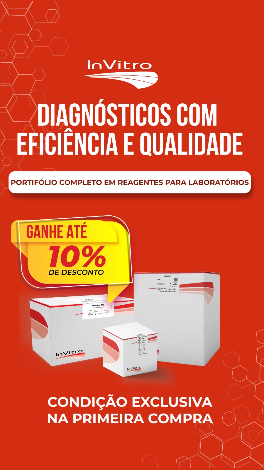 Campanha de reagentes In Vitro - Condições comerciais para laboratórios